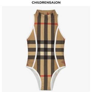 Burberry zip up toddler swimsuit